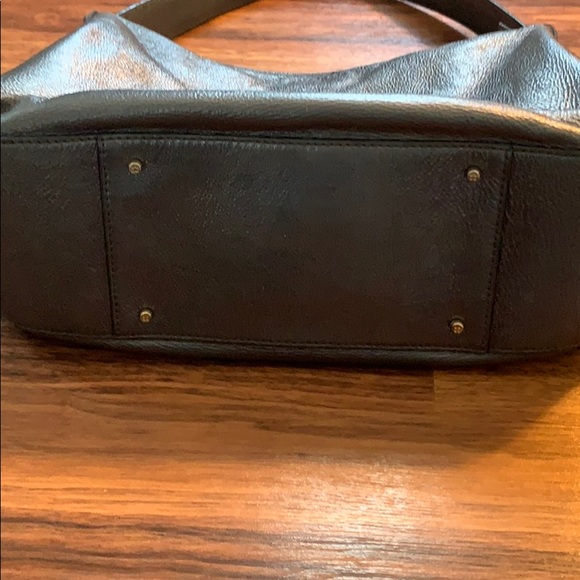 Kate Spade Pewter Leather Shoulder Purse - Picture 9 of 11